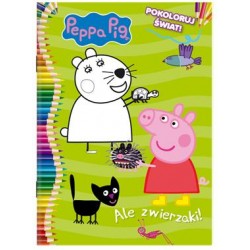 Peppa Pig Pokoloruj świat część 4. Ale zwierzaki motyleksiazkowe.pl