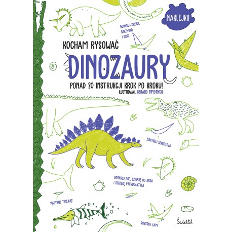 Dinozaury Kocham rysować motyleksiazkowe.pl