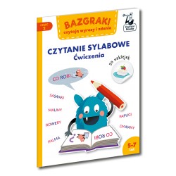 Bazgraki czytają wyrazy i zdania Czytanie sylabowe Ćwiczenia motyleksiazkowe.pl