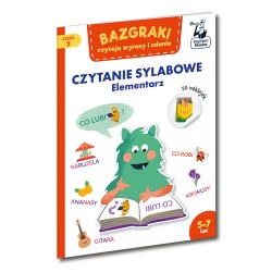 Bazgraki czytają wyrazy i zdania Czytanie sylabowe Elementarz cz.2 motyleksiazkowe.pl