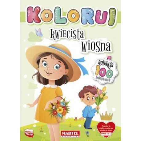 Koloruj Kwiecista wiosna motyleksiazkowe.pl