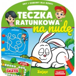 Teczka ratunkowa na nudę - zając z grą motyleksiazkowe.pl