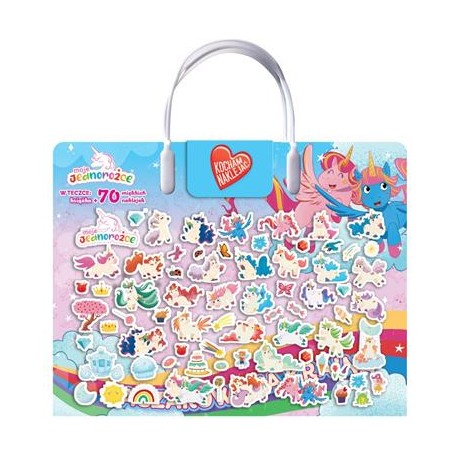 Moje jednorożce Kocham naklejać część 1. Zaczarowana kraina motyleksiazkowe.pl