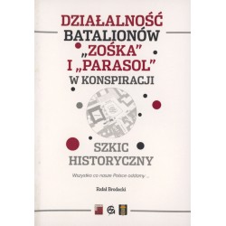 Działalność batalionów "Zośka" i "Parasol" w konspiracji. Szkic historyczny Rafał Brodacki motyleksiazkowe.pl