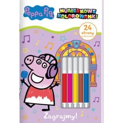 Peppa Pig Numerkowe kolorowanki część 4. Zagrajmy motyleksiazkowe.pl