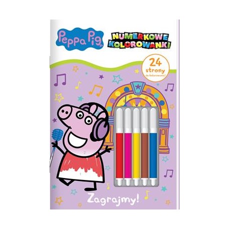 Peppa Pig Numerkowe kolorowanki część 4. Zagrajmy motyleksiazkowe.pl