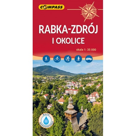 Rabka zdrój i okolice Mapa laminowana motyleksiazkowe.pl