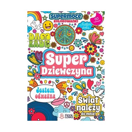 Super Dziewczyna SuperMoce kolorowanki motyleksiazkowe.pl