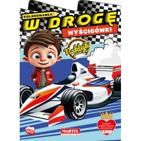 Kolorowanka W drogę Wyścigówki motyleksiazkowe.pl