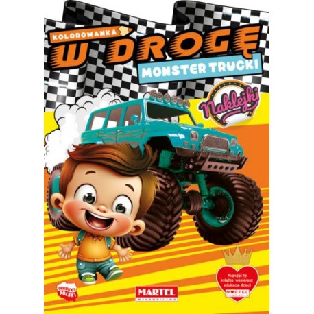 Kolorowanka W drogę Monster Trucki motyleksiazkowe.pl