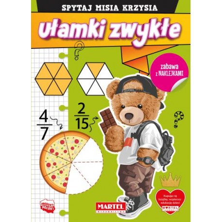 Spytaj Misia Krzysia. Ułamki zwykłe motyleksiazkowe.pl