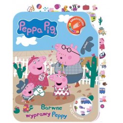 Peppa Pig. Kolorowanki naklejanki 2. Barwne wyprawy Peppy motyleksiazkowe.pl