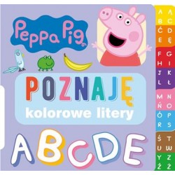 Peppa Pig Poznaję 7 Kolorowe litery motyleksiazkowe.pl
