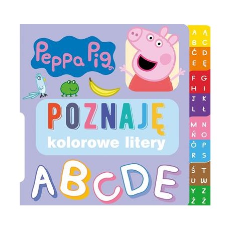 Peppa Pig Poznaję 7 Kolorowe litery motyleksiazkowe.pl