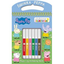 Peppa Pig Ulubione kolorowanki 1 Peppa i jej malowany świat motyleksiazkowe.pl