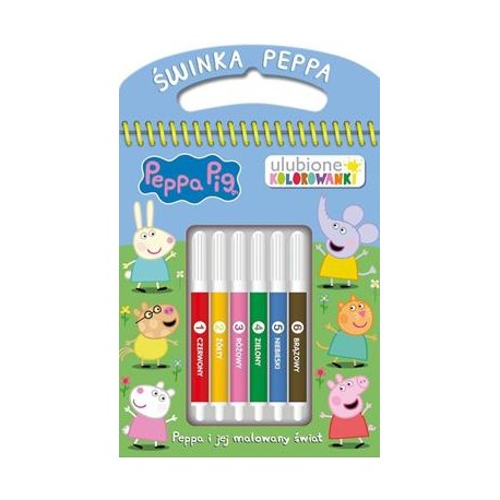 Peppa Pig Ulubione kolorowanki 1 Peppa i jej malowany świat motyleksiazkowe.pl