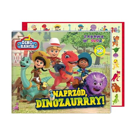 Dino Ranch Zabawa w kolory 1. Naprzód dinozaurry motyleksiazkowe.pl