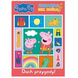 Peppa Pig Koloruj bez końca 2. Duch przygody motyleksiazkowe.pl