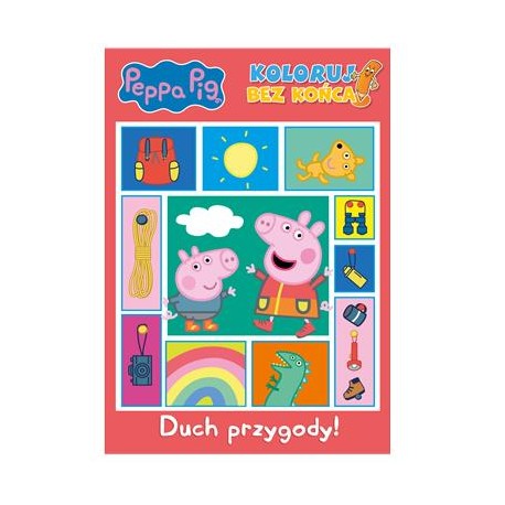 Peppa Pig Koloruj bez końca 2. Duch przygody motyleksiazkowe.pl