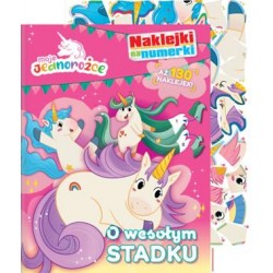 Moje Jednorożce Naklejki na numerki część 1. O wesołym stadku motyleksiazkowe.pl