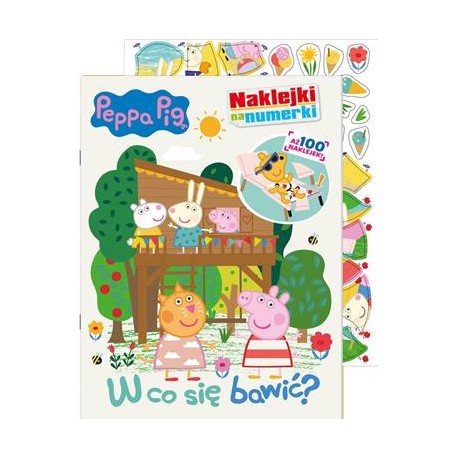 Peppa Pig Naklejki na numerki część 4. W co się bawić motyleksiazkowe.pl