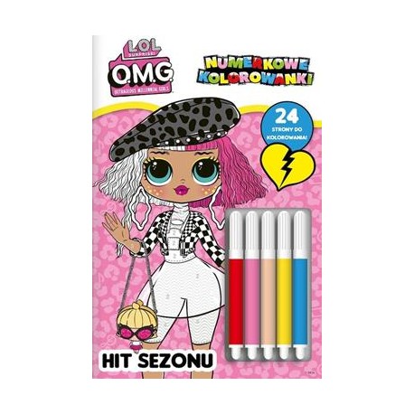 L.O.L. Surprise! OMG Numerkowe kolorowanki część 3. Hit sezonu motyleksiazkowe.pl
