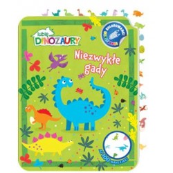 Lubię Dinozaury Kolorowanki naklejanki 1 Niezwykłe gady motyleksiazkowe.pl