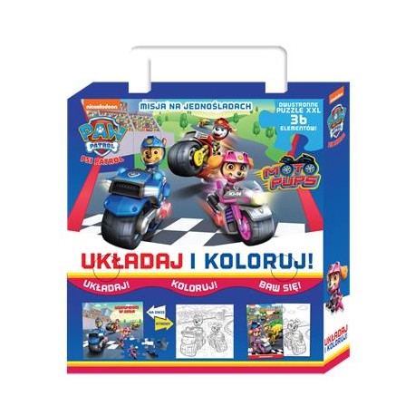 Psi Patrol Układaj i koloruj część 32 motyleksiazkowe.pl