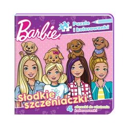Barbie Puzzle i kolorowanki część 1 Słodkie szczeniaczki motyleksiazkowe.pl