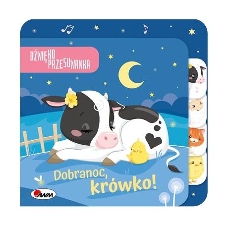 Dzwiękoprzesuwanka. Dobranoc Krówko motyleksiazkowe.pl