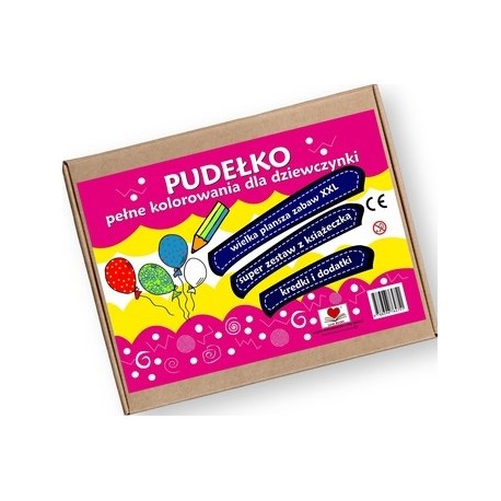 Pudełko pełne kolorowania dla dziewczynki motyleksiazkowe.pl