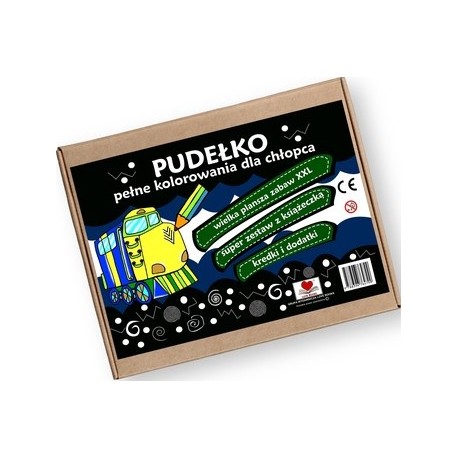 Pudełko pełne kolorowania dla chłopca motyleksiazkowe.pl