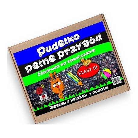 Pudełko pełne przygód. Nagroda na zakończenie klasy III motyleksiazkowe.pl