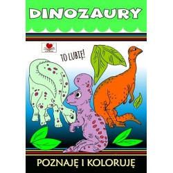 Dinozaury. Poznaje i koloruję motyleksiazkowe.pl