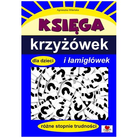 Księga krzyżówek i łamigłówek dla dzieci motyleksiazkowe.pl