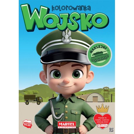 Wojsko Kolorowanka z naklejkami motyleksiazkowe.pl