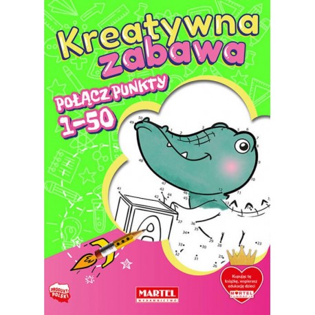 Kreatywna zabawa Połącz punkty 1-50 motyleksiazkowe.pl