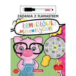 Zadania z flamastrem Łamigłówki matematyczne motyleksiazkowe.pl
