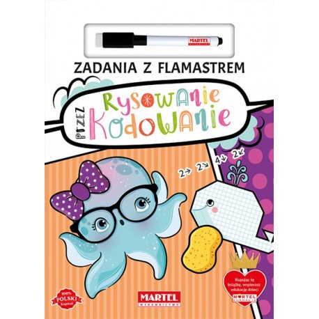 Zadania z flamastrem Rysowanie przez kodowanie motyleksiazkowe.pl