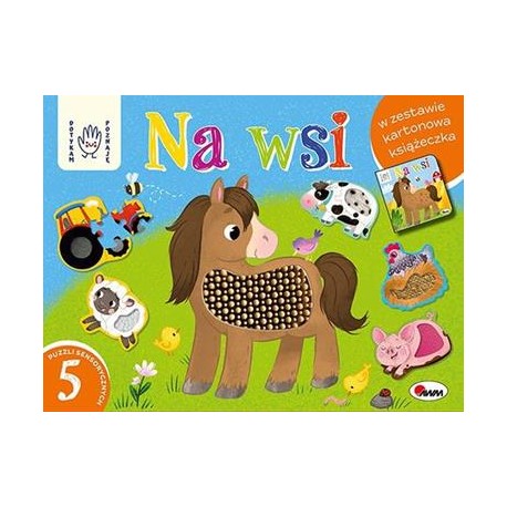 Dotykam Poznaję Na wsi box z puzzlami sensorycznymi motyleksiazkowe.pl