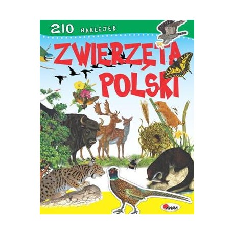 Zwierzęta Polski 210 naklejek motyleksiazkowe.pl