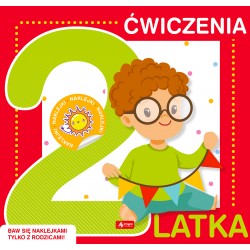 Ćwiczenia 2-latka z naklejkami praca zbiorowa motyleksiazkowe.pl