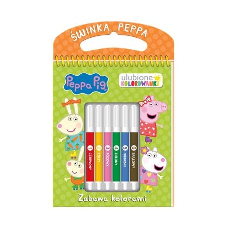 Peppa Pig Ulubione kolorowanki 3 Zabawa kolorami motyleksiazkowe.pl