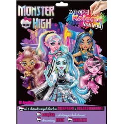 Monster High Zdrapuj koloruj naklejaj motyleksiazkowe.pl