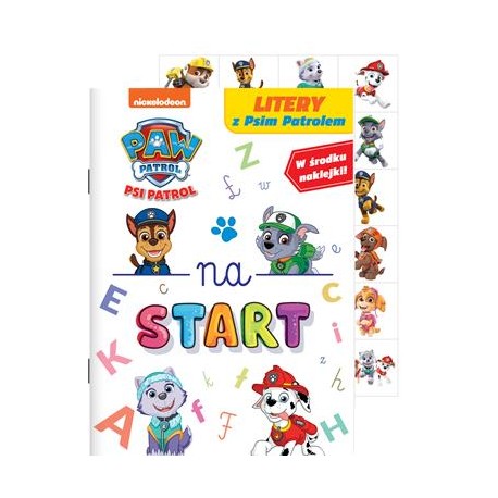 Psi Patrol Na start część 6. Litery z Psim Patrolem motyleksiazkowe.pl