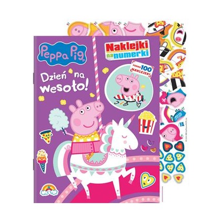 Peppa Pig Naklejki na numerki część 5. Dzień na wesoło motyleksiazkowe.pl