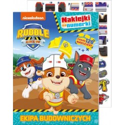 Rubble and crew Naklejki na numerki. Ekipa budowniczych motyleksiazkowe.pl