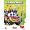 Samochody. Kolorowanka z kredką i naklejkami