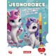 Jednorożce. Kolorowanka z kredką i naklejkami motyleksiazkowe.pl