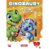 Dinozaury. Kolorowanka z kredką i naklejkami